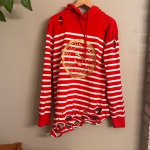 BALMAIN x PUMA‎ Striped Hoodie